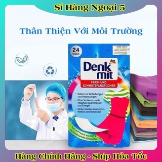 [auth] Giấy hút màu và chống phai màu quần áo DENKMIT 24 tờ- Nội địa Đức Đủ Bill [Hot]