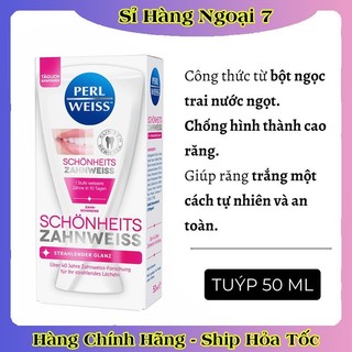 [DATE MỚI NHẤT] Kem đánh răng Perl Weiss Đức 50ml, làm sạch & tẩy trắng răng, mùi thơm của Đức