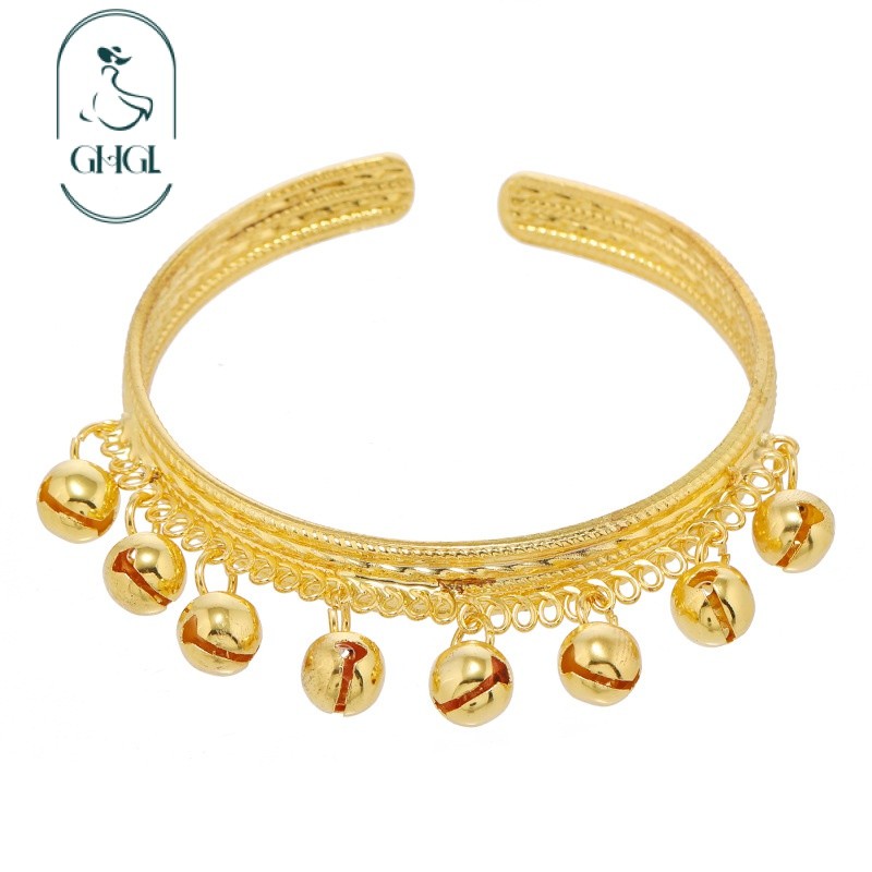 Tsuk Vân Nam phong cách dân tộc vòng tay chuông vàng retro Bohemian, phụ kiện nữ