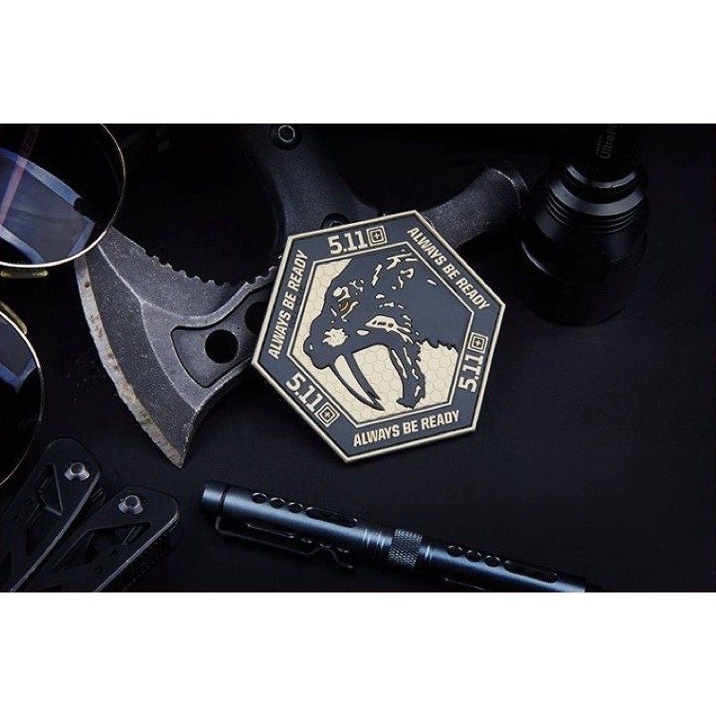 Patch_miếng dán velcro PVC 5.11 retro