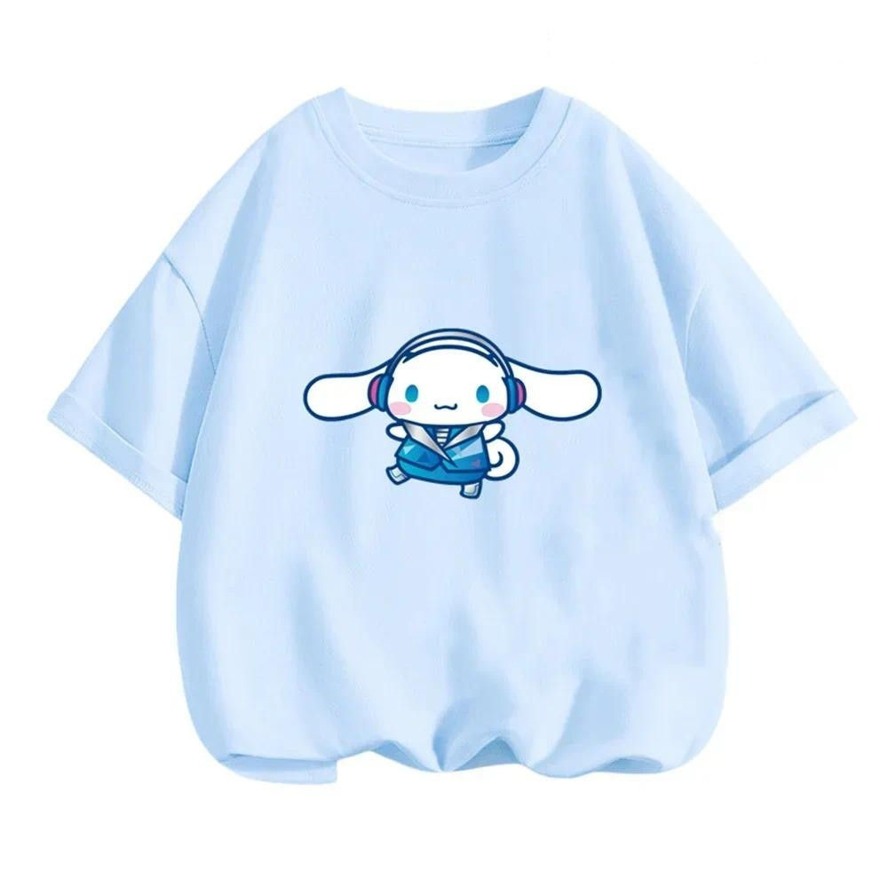 Áo thun cinnamoroll quần áo trẻ em áo thun hoạt hình ngắn tay mùa hè cho bé trai bé gái
