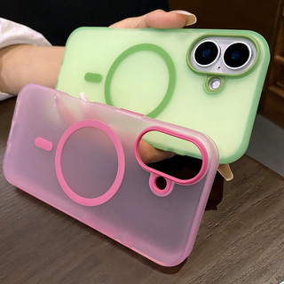 [JLK] Ốp điện thoại mờ sạc không dây hấp phụ từ tính trong suốt cho iPhone 17 Air 16 Pro Max 16 Plus Vỏ silicon mềm