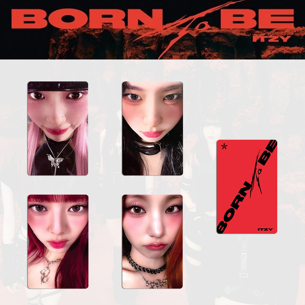 4-5 Cái / bộ ITZY SINH RA ĐỂ ĐƯỢC Phiên Bản Đặc Biệt Lomo Card Algorhythm Album Nhật Bản Giáng Sinh KILL MY DOUBT Photocards Chaeryeong Yuna Lia Ryujin Yeji Kpop Bưu Thiếp YM