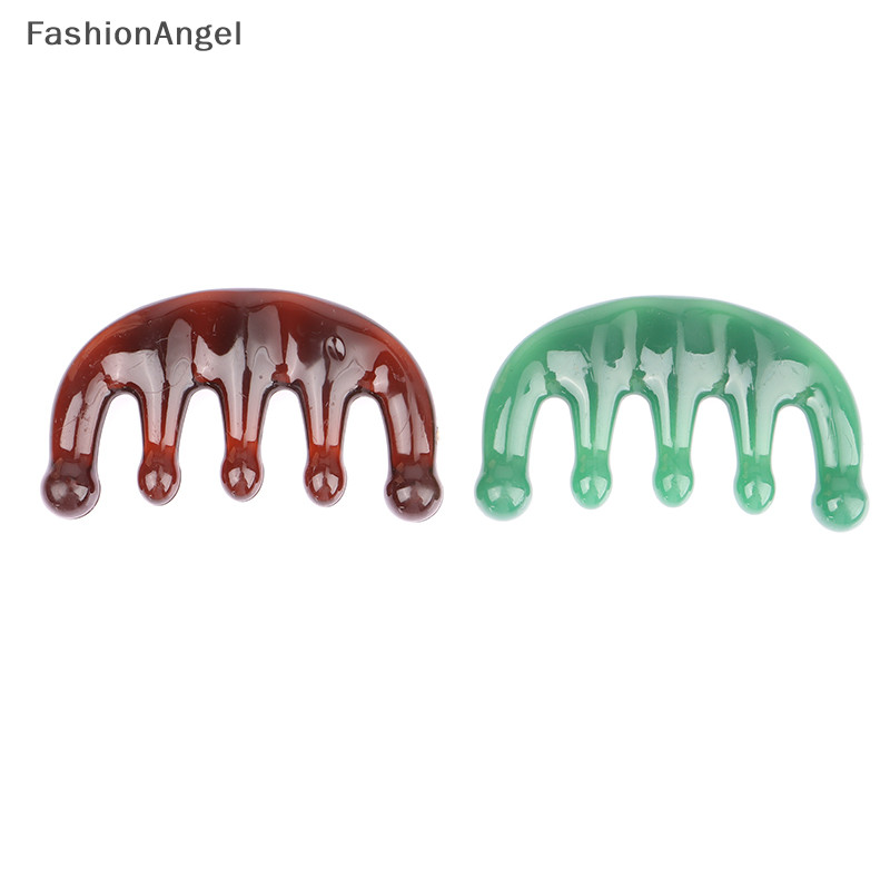 Fashionangel 1 Chiếc Răng Rộng Massage Lược Mặt Toàn Thân Gouache Cạp Da Đầu Kinh Tuyến Thư Giãn TH