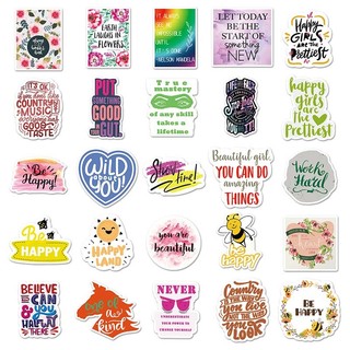 100 Chiếc Động Lực Cụm Từ Miếng Dán Truyền Cảm Hứng Trích Dẫn Graffiti Laptop DIY Miếng Dán Chống Thấm Nước