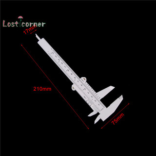 [Lostcorner] Thước nhựa 6 Inch 150mm Thước đo trượt Vernier Caliper Dụng cụ đo trang sức [Mới]