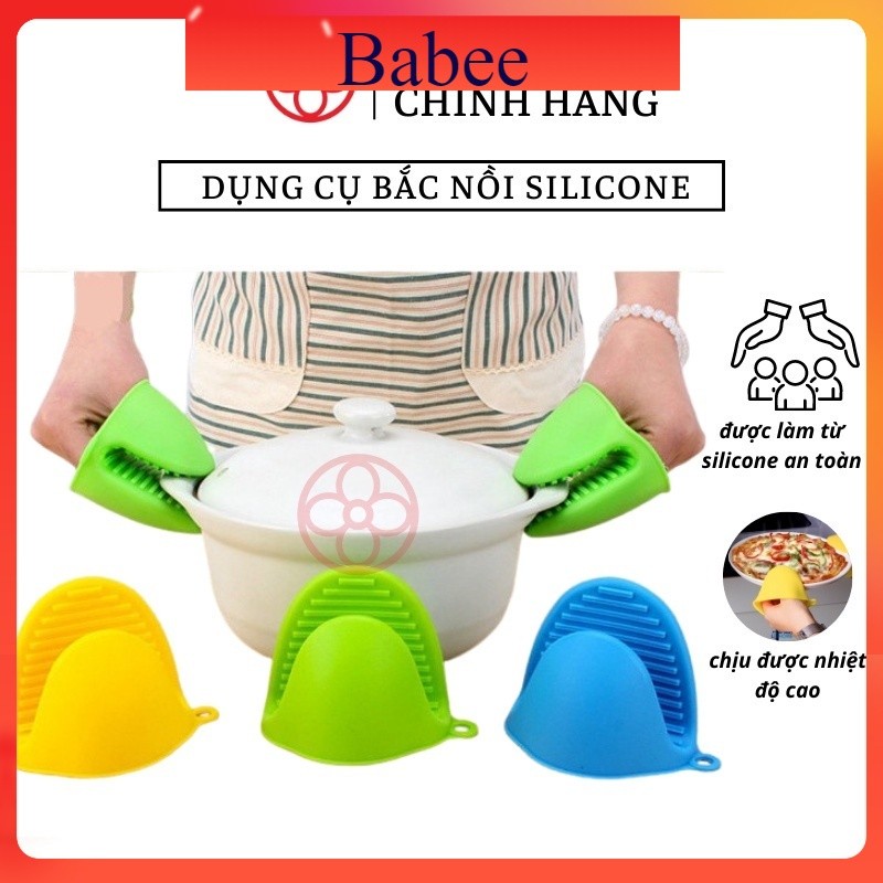 freeship Dụng dụng nhấc nồi silicone chống nóng ở nhiệt độ cao an toàn - Việt Nhật Plastic HN