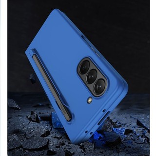 Ốp lưng PC cứng chống sốc siêu mỏng cho Samsung Galaxy Z Fold 7/6/5/4/3, thân thiện mờ, khe cắm bút S