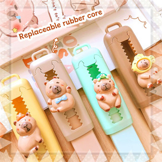 4b Hoạt Hình Tẩy Capibara Hình Loại Đẩy Tẩy Văn Phòng Và Học Tập Vật Dụng Văn Hóa