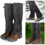 Cắm Trại Gaiters Thoáng Khí Màu Đen, Chống Thấm Nước Cho Đi Bộ Và Leo Núi