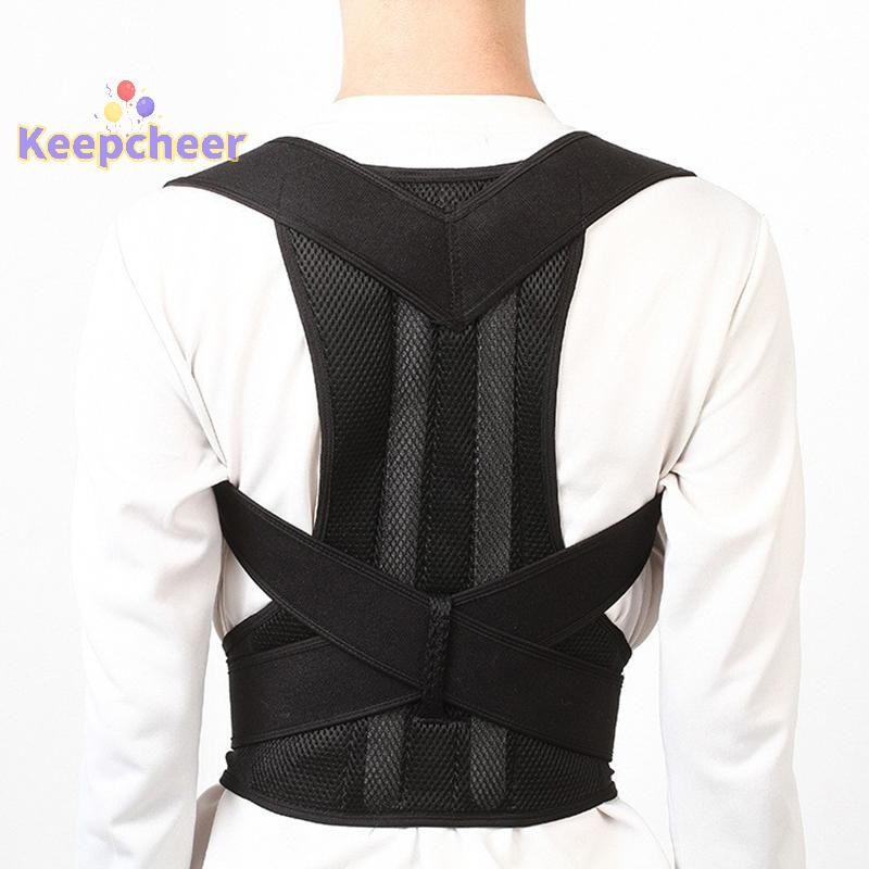 [Keepcheer] Tư thế Corrector Tư thế Lưng Nẹp Hỗ trợ xương đòn Dừng lười biếng và Hunching Huấn luyện viên lưng có thể điều chỉnh Thắt lưng Unisex [Mới]