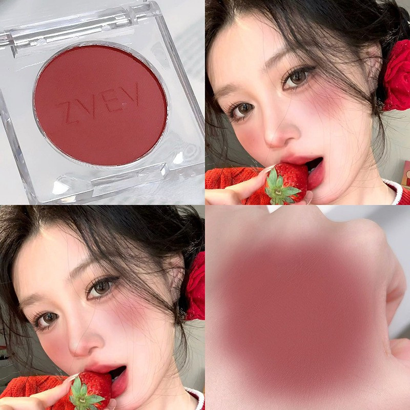 Trang điểm khỏa thân tự nhiên không tinle đơn sắc quý cô hồng má đĩa đỏ phấn má hồng