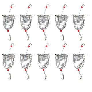 Bs * 10 Chiếc Bẫy Câu Cá Lồng Mồi Câu Cá Lồng Ăn Lồng Mồi Giá Đỡ Mồi Giỏ Ăn Giá Đỡ Câu Cá Không Gỉ Tac
