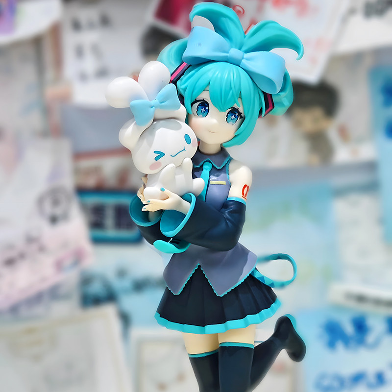 Anime Hatsune Miku X Cinnamoroll Hình Q Phiên Bản Nhân Vật Hành Động Mẫu Xe Trang Trí Đồ Trang Trí Đồ Chơi Búp Bê