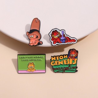 25 Garfield Men Trâm Cài Ba Lô Quần Áo Thời Trang Phụ Kiện Quà Tặng Cho Bạn Bè