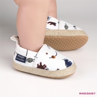 Mg-baby Boy Girl Giày Khủng Long In Ngón Chân Đóng Giày Đi Bộ Giày Slip On Cho Mùa Xuân Thu