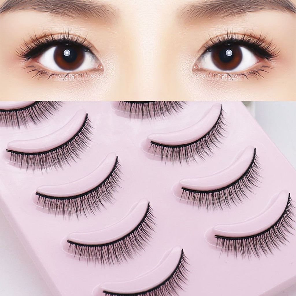 5 Cặp Lông Mi Giả 3D Thời Trang Dễ Dàng Áp Dụng Toàn Bộ Khối Lượng Bó Lông Mi Dải Có Thể Tái Sử Dụng