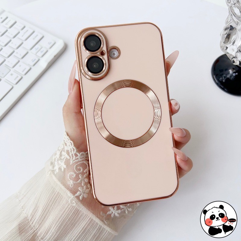 Ốp Điện Thoại Từ Tính Sang Trọng Cho Realme Note 60 50 GT X7 Pro Ultra Neo5 SE Neo3 Neo2 GT5 GT2 Pro Explorer Master Mạ Bao Sạc Không Dây Vỏ Mềm Bóng