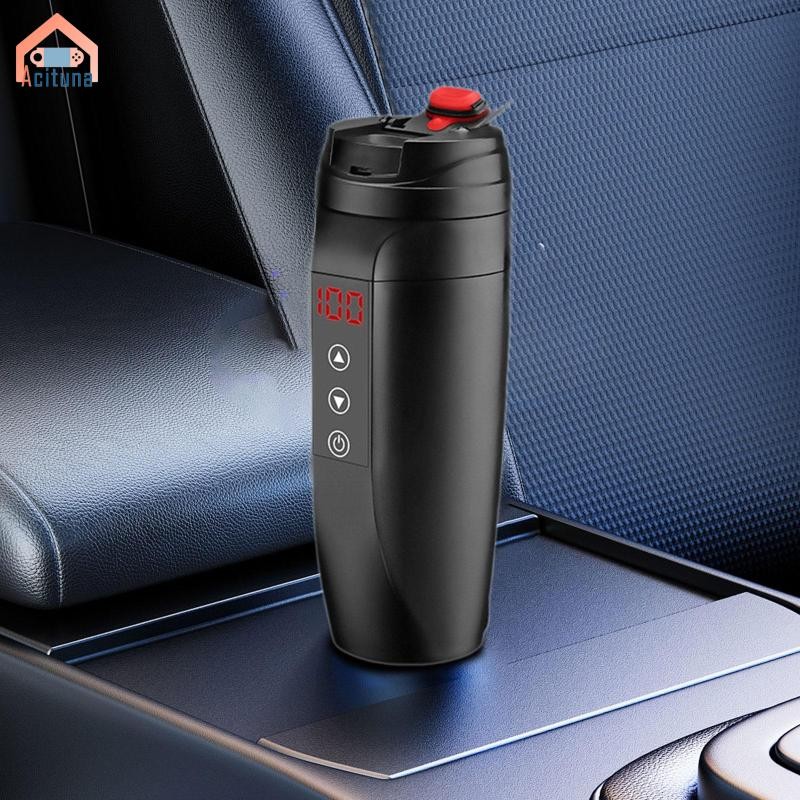 Ấm đun nước du lịch Acutuna 0.4L 90W 21x7cm có nắp kín chắc chắn thông minh có thể điều chỉnh nhiệt độ Cốc trà cà phê