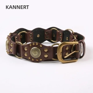 Thắt Lưng KANNERT, Grommet Da PU Vintage Đinh Tán Thắt Lưng Cinch, Thời Trang Gothic Steampunk Rộng y2k Thắt Lưng Nữ Nữ