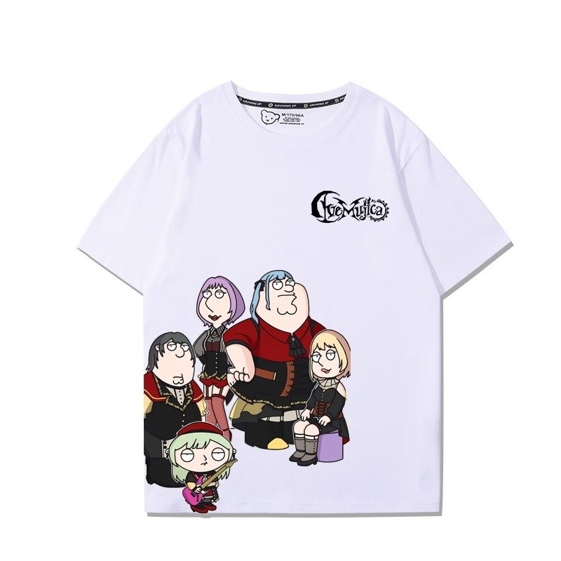 GN BanG Dream Ave Mujica Áo thun Sakiko Togawa Wakaba Mutsumi tay ngắn NG