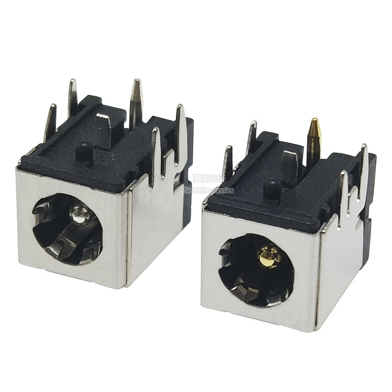 DC007B DC-007B Ổ cắm máy tính xách tay điện có vỏ đồng Giá đỡ lõi kim đồng 5.5 * 2.1 / 2.5mm