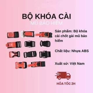 Khóa Mũ Bảo Hiểm Xe Máy / Xe Đạp / Mũ Bảo Hiểm Có Thể Điều Chỉnh - Dây Đai Chèn - Kẹp Cố Định Nhanh Chóng