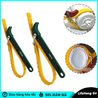 Cảo mở lọc dầu nhớt dây da Kapusi/ tay mở cốc lọc dầu,Goodtool, Cờ lê tháo lọc dầu nhớt ô tô,