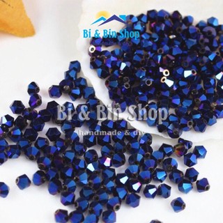 100 Viên Pha Lê Nón 3mm-4mm Màu Xi Mạ Đính Kết Trang Phục, Làm Trang Sức Handmade