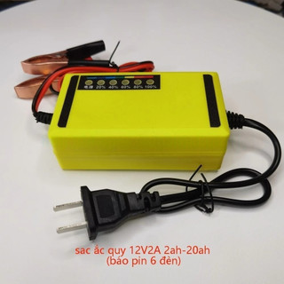MOTEX Sạc Bình Ắc Quy 12V 2A Loại Nhỏ Tự Ngắt, Bộ Nạp Kích Bình Nước Axit Chì, Xe Máy, Xe Điện