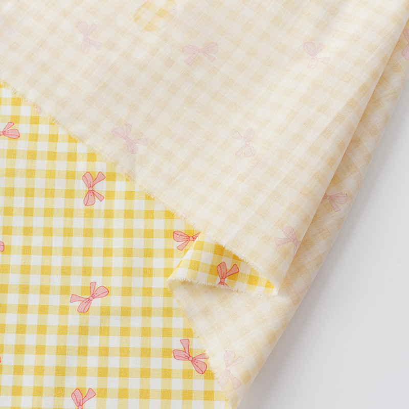 Phong Cách Mục Vụ Vải Cotton Kẻ Sọc/Màu Trơn 50x145cm Quần Áo Trẻ Em Mùa Hè Handmade, Dịch Vụ Gia Đình TJ10497