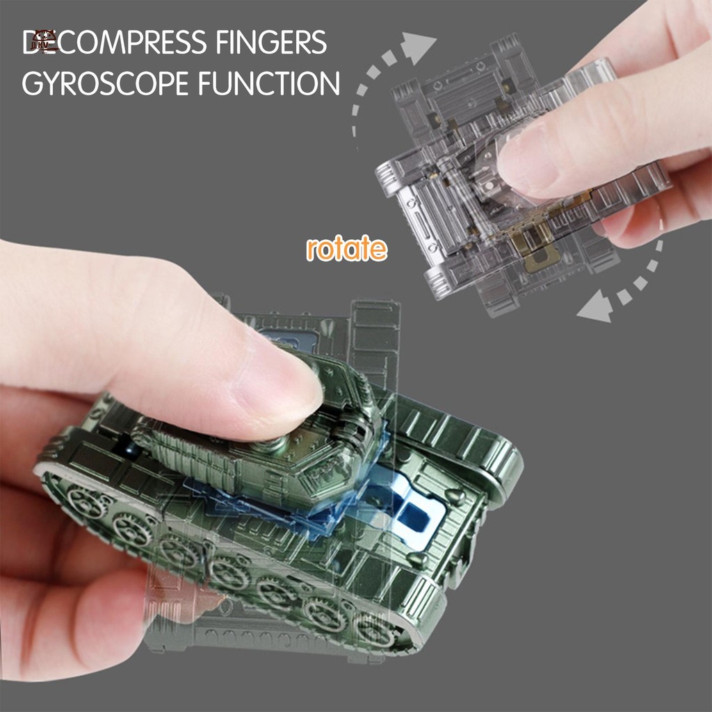 Robot Tank Fidget Đồ chơi biến hình xe tăng Robot Fidget Spinner để giảm căng thẳng ADHD