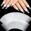 NORDICLIFE 50 Cái Dạng Bọc, Gel UV Pháp Làm Móng Tay Xây Dựng Lụa Sợi Thủy Tinh Nối Dài Móng Tay, Acrylic 8x4cm Giấy Sợi Thủy Tinh Không Dệt