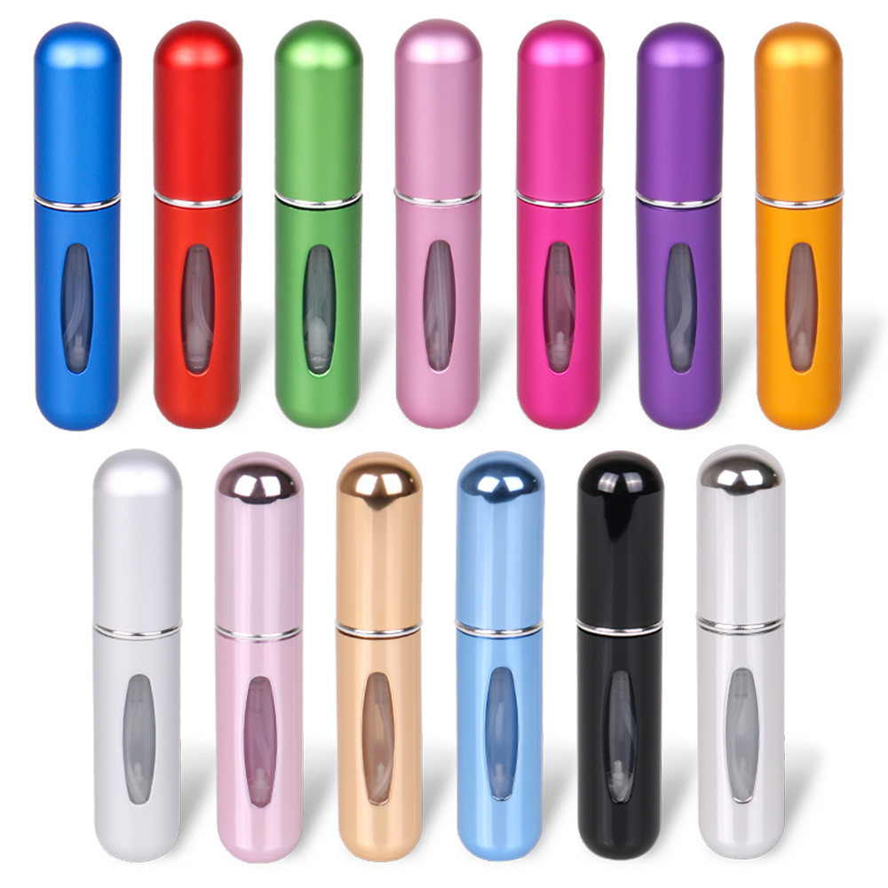 Bình xịt nước hoa bằng nhôm 5ML - Atomizer có thể đổ lại mỹ phẩm dưới cùng di động