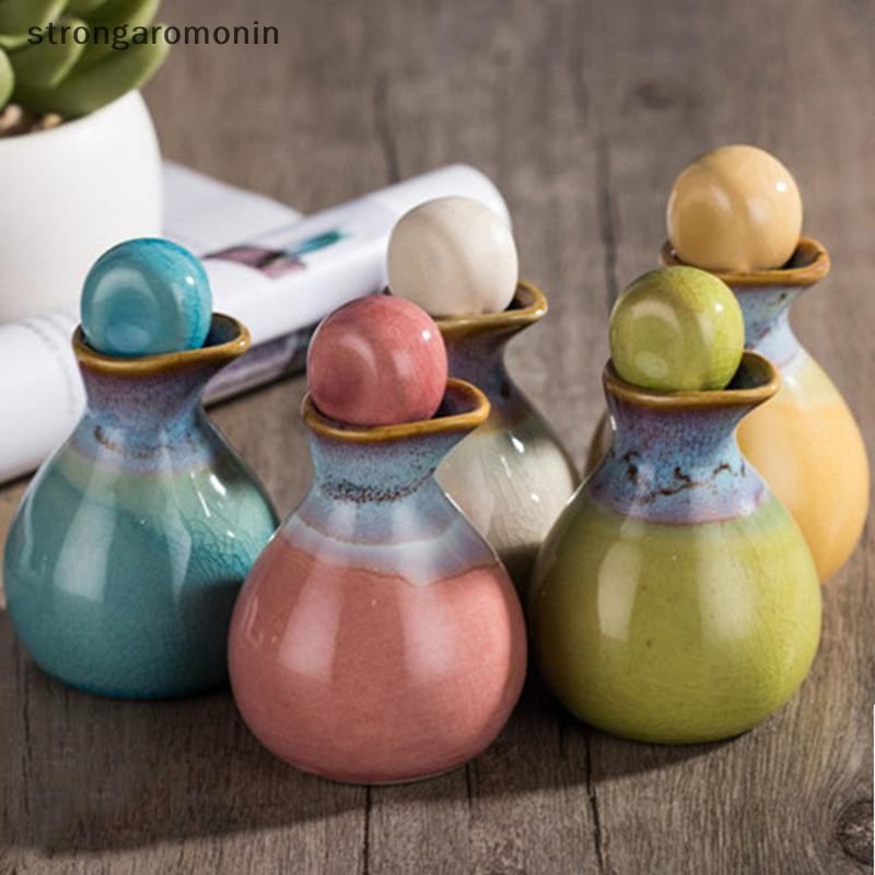 ST Chai tinh dầu thơm bằng gốm thơm Hộp đựng rỗng 60ml ST