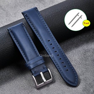 Cổ Điển Chính Hãng Da Bò Đồng Hồ Vòng Tay Nam Nữ 20 Mm 22 Mm 24 Mm Phát Hành Nhanh Da Đồng Hồ Dây Đeo Thay Thế Cho Thạch Anh Cơ Đồng Hồ Phụ Kiện