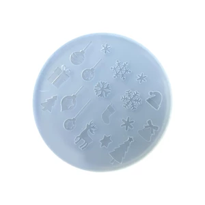 SA Khuôn bông tuyết silicon chịu nhiệt Công cụ thủ công Giáng sinh cho phụ kiện trang trí và nghệ thuật bằng nhựa