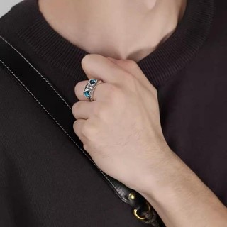 Nhẫn thời trang retro mắt cú, dễ điều chỉnh, bền màu - Phụ kiện trang sức nữ