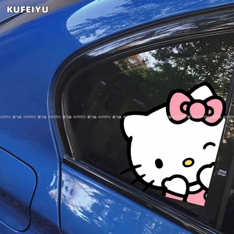 Miếng Dán Xe Dễ Thương hellokitty Sáng Tạo Hoạt Hình Dán Xe Ô Tô Xe Máy Điện Trang Trí Thân Xe Miếng Dán Chống Thấm Nước
