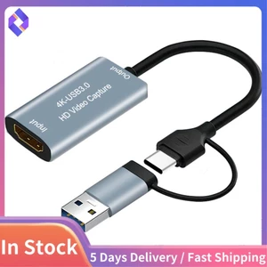 Thẻ ghi video Thẻ ghi trò chơi video 4K - Tương thích với USB Type C để chơi Game Phát trực tiếp