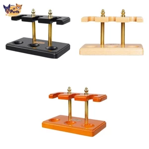 Giá đỡ ống gỗ 3 vị trí trưng bày, sắp xếp chắc chắn, màn hình hỗ trợ ống
