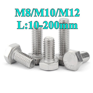((LXY) Bulong lục giác ngoài inox 316, ốc inox  lục giác ngoài M8 / M10 / M12 * L: 10-200mm (RM-VN-1)