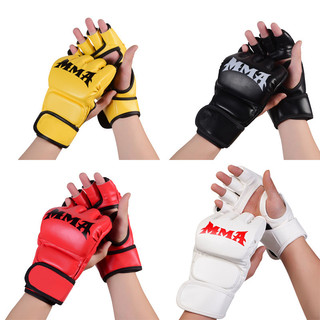 Găng đấm nửa ngón Muay Thái/UFC/MMA cho người lớn và trẻ em, tập luyện chiến đấu