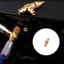 BTM Mạ Vàng 90 Độ Góc Phải 1 Nam Đến 2RCA Nữ Bộ Chia Âm Thanh Video TV Adapter Nâng Cấp Đầu Nối Kim Loại