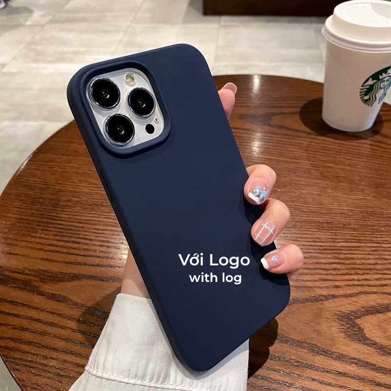 Midnight Blue Bảo hiểm toàn diện cho iPhone 17 / 16 / 15 / 14 / 13 / 12 / 11 / Air / Pro Max Xs Max Xr 7P 8P mini Plus 7 8 6SP 6S Vỏ điện thoại silicon lỏng