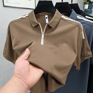 Áo sơ mi polo ve áo ngắn tay phiên bản Hàn Quốc dành cho nam