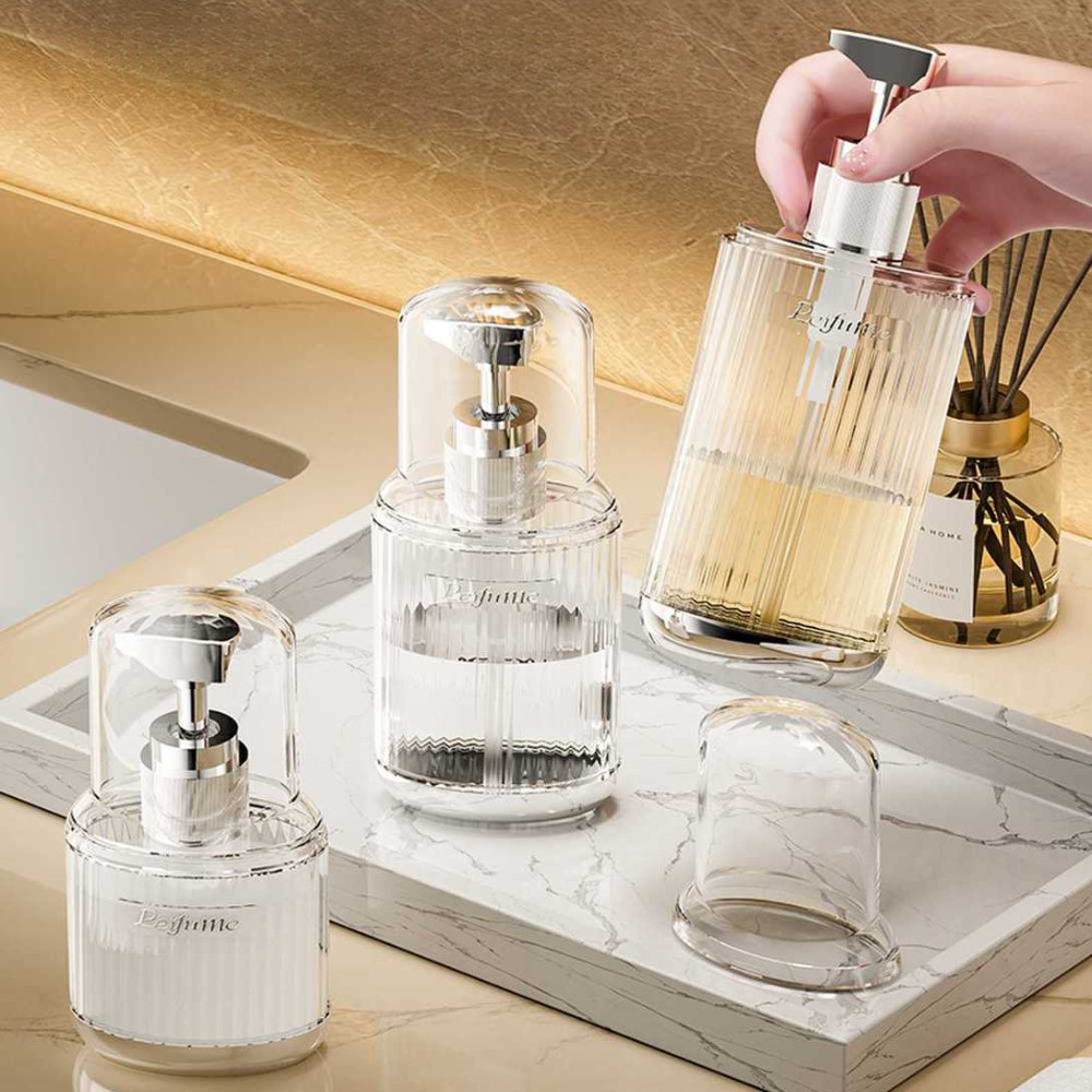 Combo Lọ Chiết Mỹ Phẩm Du Lịch Trong Suốt Nắp Nhấn Cao Cấp Thiết Kế Sang Trọng, Tiện Lợi Mang Theo DinoHome