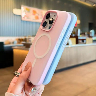 Ốp điện thoại 2 trong 1 màu kẹo từ tính chất lượng cao Thích hợp cho IPhone 16E 11 12 13 14 15 16Pro Max Plus