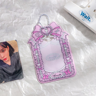 Bọc Bảo Vệ Photocard Phong Cách Gothic Cute – Có Móc Treo, Trang Trí Idol Card Siêu Xinh