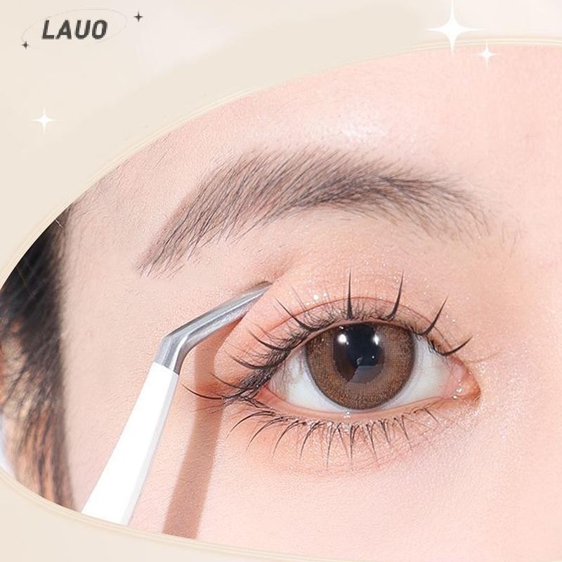 Kẹp nối mi Springevenstar Kẹp nối dài bằng thép không gỉ Siêu cứng Nhíp có độ chính xác cao có đầu sợi Dụng cụ trang điểm Springevenstar